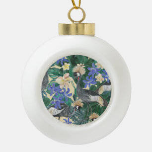 Plumeria Blumen, Aquarell Nahtlos. Keramik Kugel-Ornament