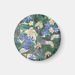 Plumeria Blumen, Aquarell Nahtlos. Magnet