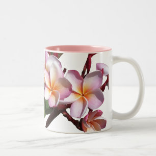 Plumeria-Blumen-Tasse Zweifarbige Tasse