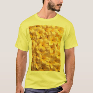 Plumeria Blumen Yellow T-Shirt