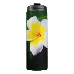 Plumeria-Blumenfotografie Thermosbecher