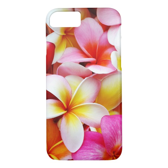 Plumeria-Blumenhawaiischer Frangipani mit Blumen Case-Mate iPhone Hülle (Rückseite)