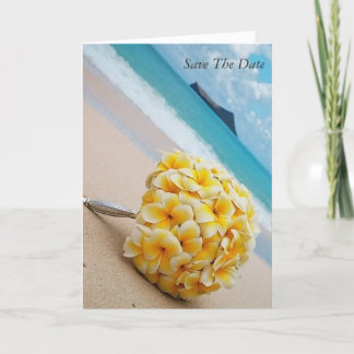 Plumeria-Blumenstrauß-Hochzeits-Einladung Einladung