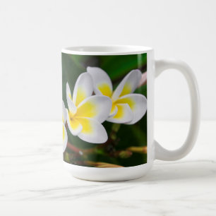 Plumeria-Blüten Nahaufnahme, Hawaii Tasse