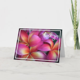 Plumeria-Dankeschön-Karte Dankeskarte