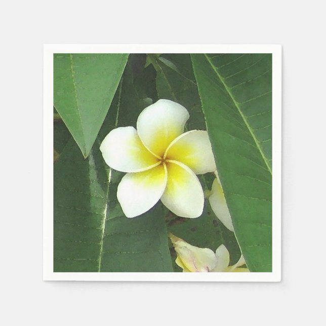 Plumeria Extreme Serviette (Vorderseite)