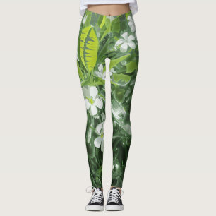 Plumeria-Fitness Leggings