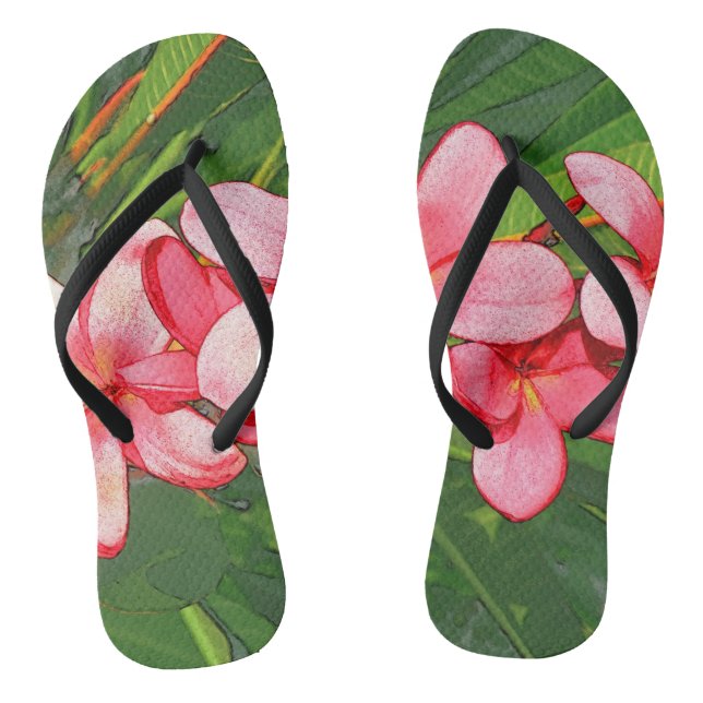 Plumeria Flip Flops (Fußbett)