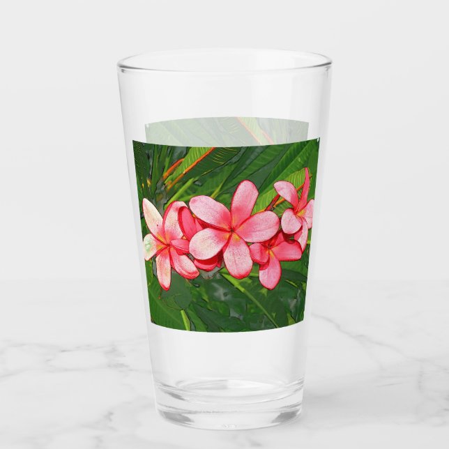 Plumeria Glas (Vorderseite)