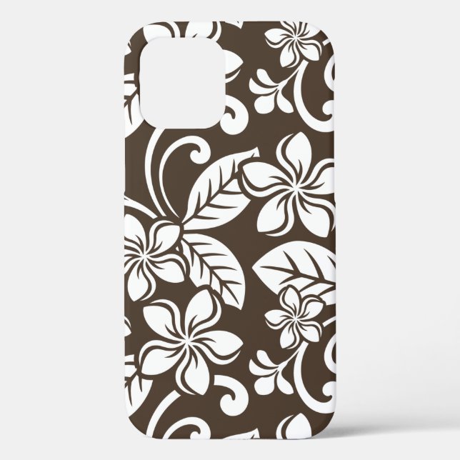 PLUMERIA (KAFFEE BROWN) Case-Mate iPhone HÜLLE (Rückseite)
