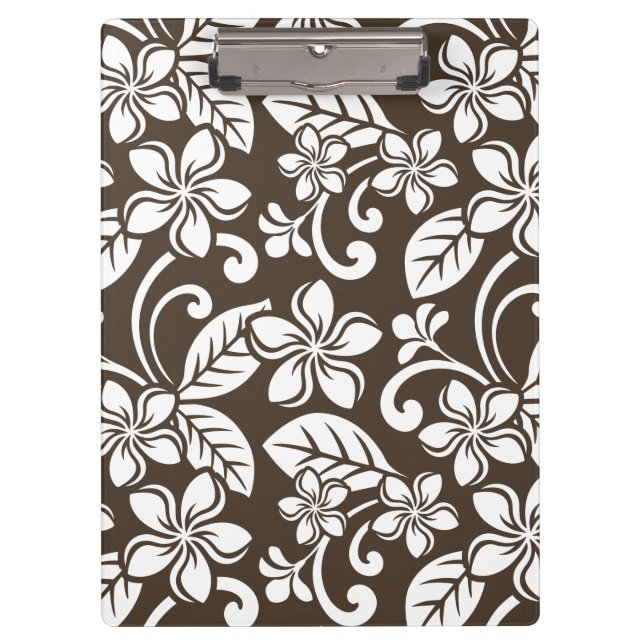PLUMERIA (KAFFEE BROWN) KLEMMBRETT (Vorderseite)