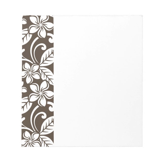 PLUMERIA (KAFFEE BROWN) NOTIZBLOCK (Vorderseite)