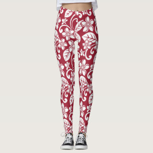 PLUMERIA (KARDINAL RED) Leggings