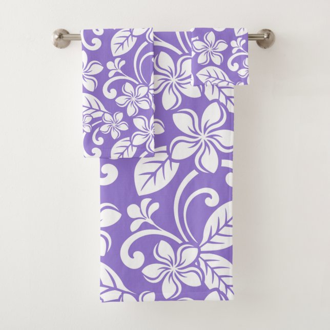 PLUMERIA (LAVENDER) BADHANDTUCH SET (Insitu)