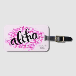Plumeria-Leu-Aloha Gepäckanhänger