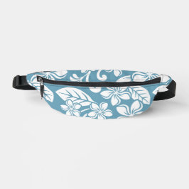 PLUMERIA-MUSTER IN SLATE BLAUE BAUCHTASCHE