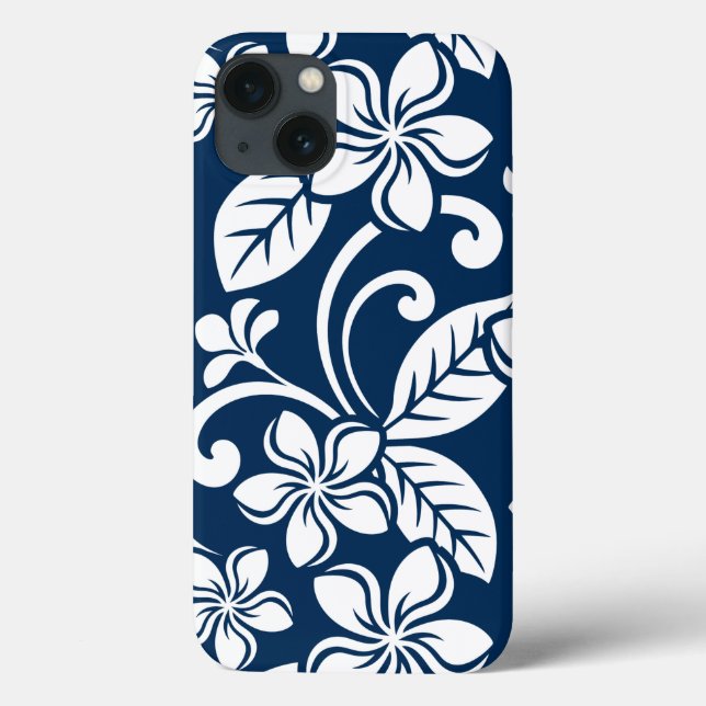 PLUMERIA (NAVY BLUE) Case-Mate iPhone HÜLLE (Rückseite)