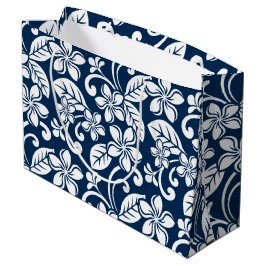 PLUMERIA (NAVY BLUE) GROßE GESCHENKTÜTE