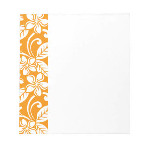 PLUMERIA (ORANGE) NOTIZBLOCK