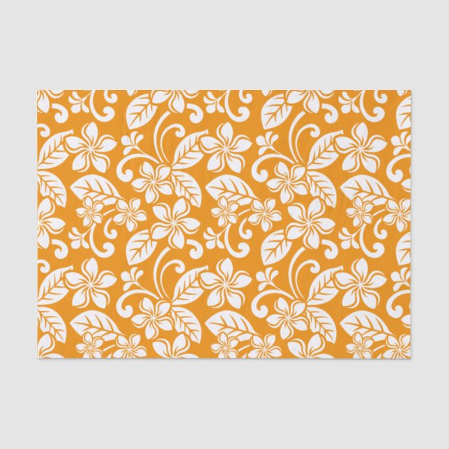 PLUMERIA (ORANGE) SEIDENPAPIER (Vorderseite)