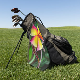 Plumeria rubra golfhandtuch