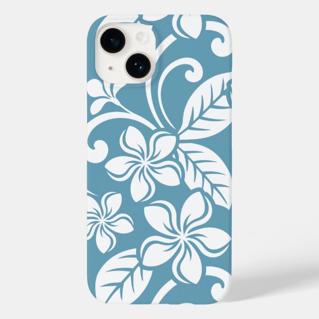 PLUMERIA (SLATE BLAUE) Case-Mate iPhone HÜLLE (Rückseite)