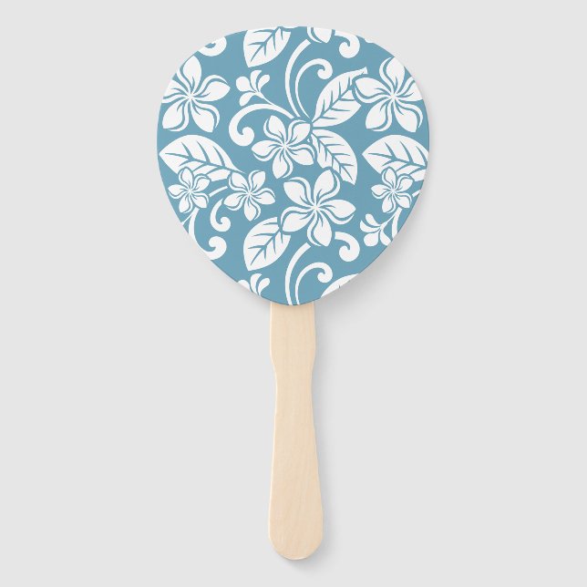 PLUMERIA (SLATE BLAUE) Set Fans Fächer (Vorderseite)