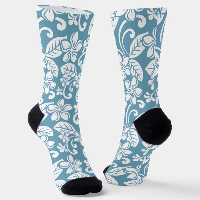 PLUMERIA (SLATE BLAUE) SOCKEN (Gewinkelt)