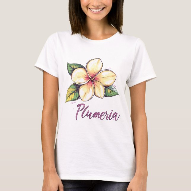 Plumeria T-Shirt (Vorderseite)