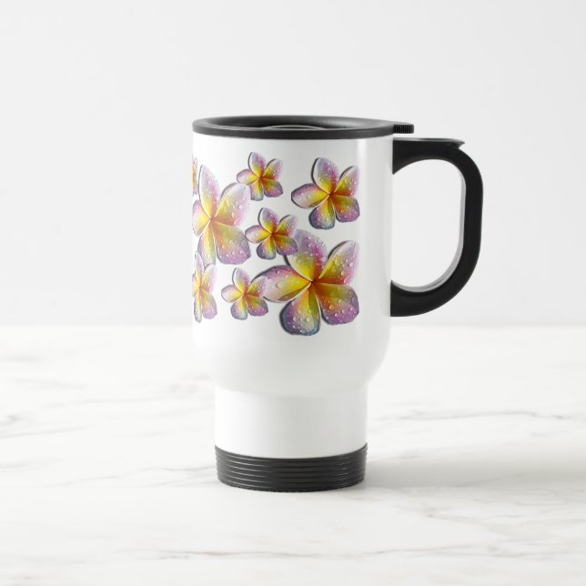 Plumeria-Tasse Reisebecher (Rechts)