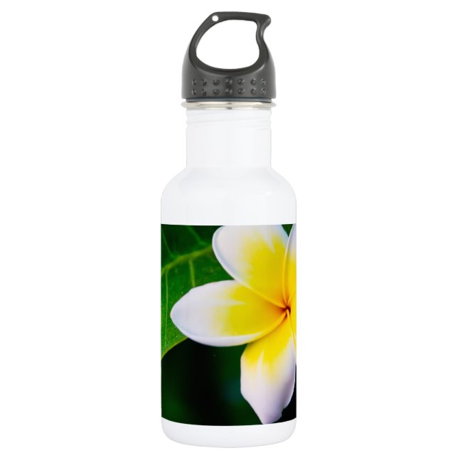 Plumeria Trinkflasche (Vorderseite)
