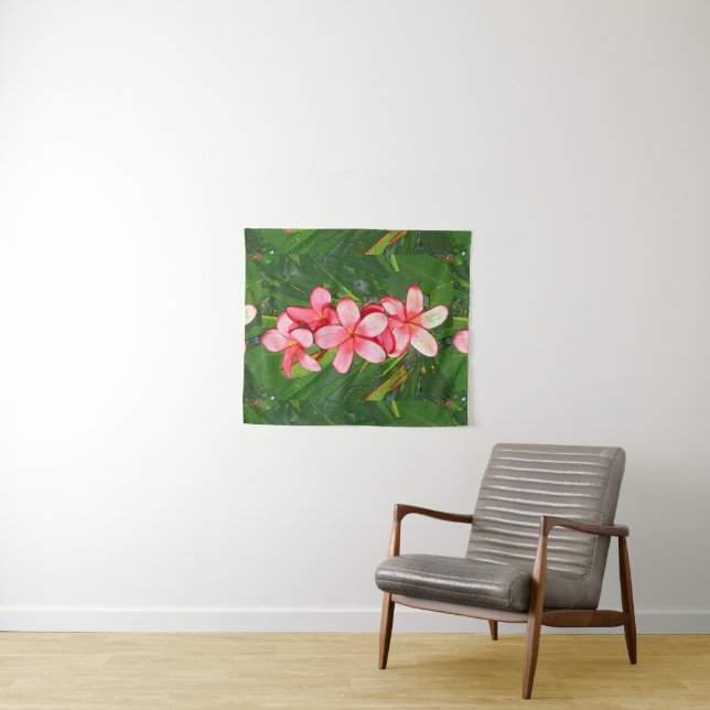 Plumeria Wandteppich (Beispiel (Horizontal))