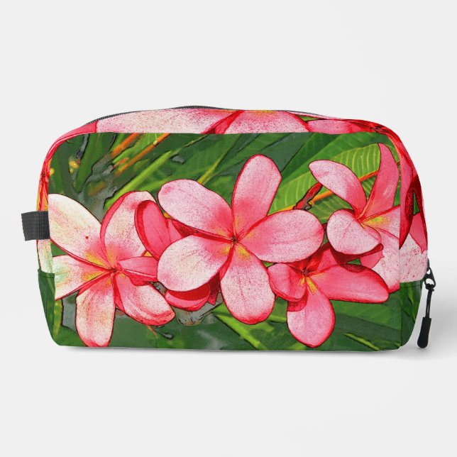Plumeria Waschbeutel (Vorderseite)
