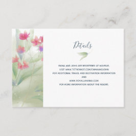 Plumeria Wasserfarbe Begleitkarte