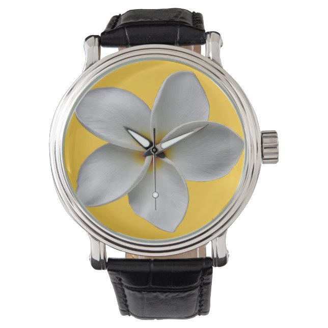 Plumeria Watch Armbanduhr (Vorderseite)