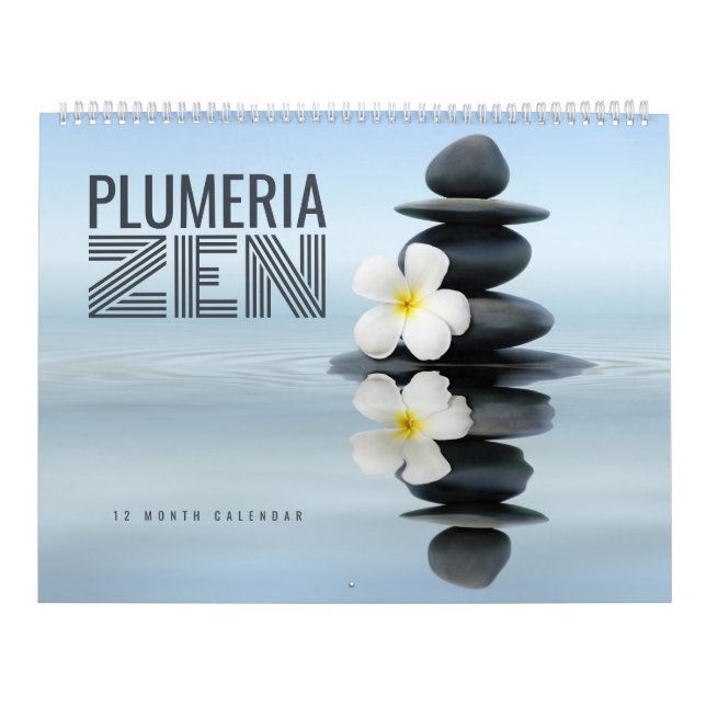 Plumeria Zen Calendar Kalender (Titelbild)