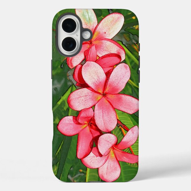 Plumerias Case-Mate iPhone Hülle (Rückseite)