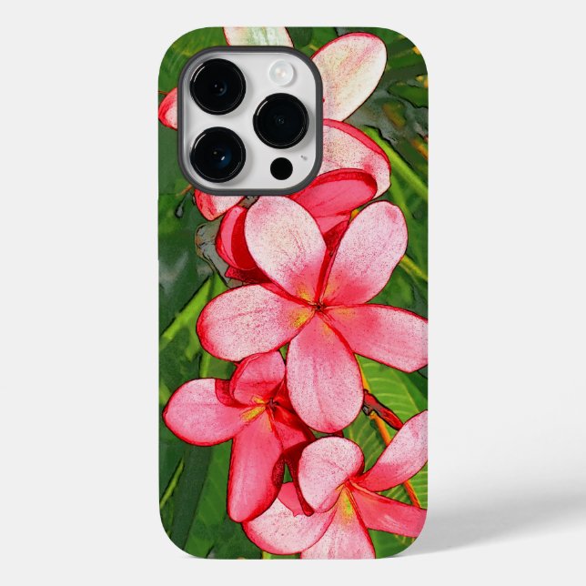 Plumerias Case-Mate iPhone Hülle (Rückseite)