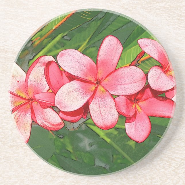 Plumerias Getränkeuntersetzer (Vorne)