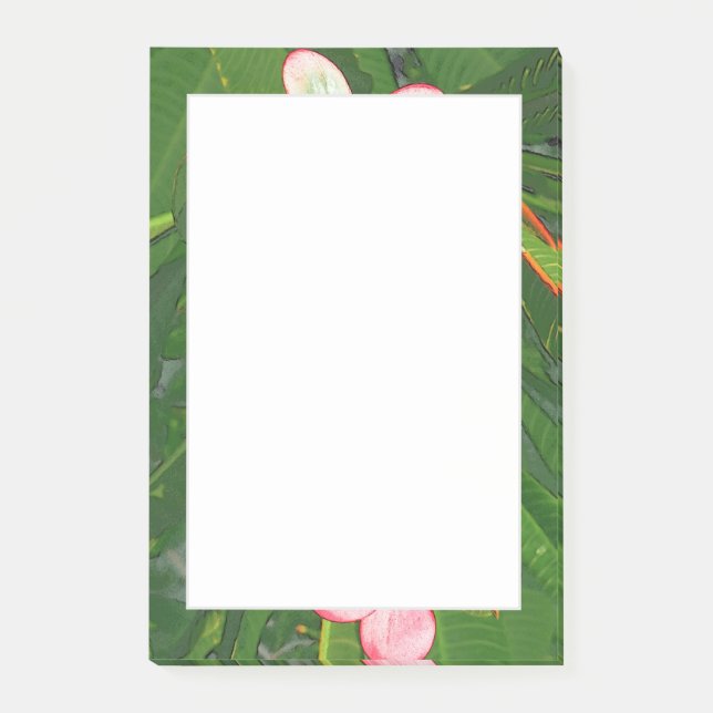 Plumerias Post-it Klebezettel (Vorderseite)