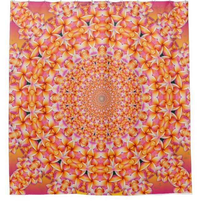 Plumerias von Hawaii Duschvorhang (Vorderseite)