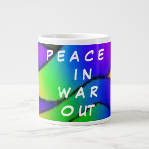 PLUMFARBENE ROSE BLUME PEACE ART Jumbo-Tasse