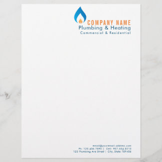 Plummerhitztes Wassertropflogo Flyer