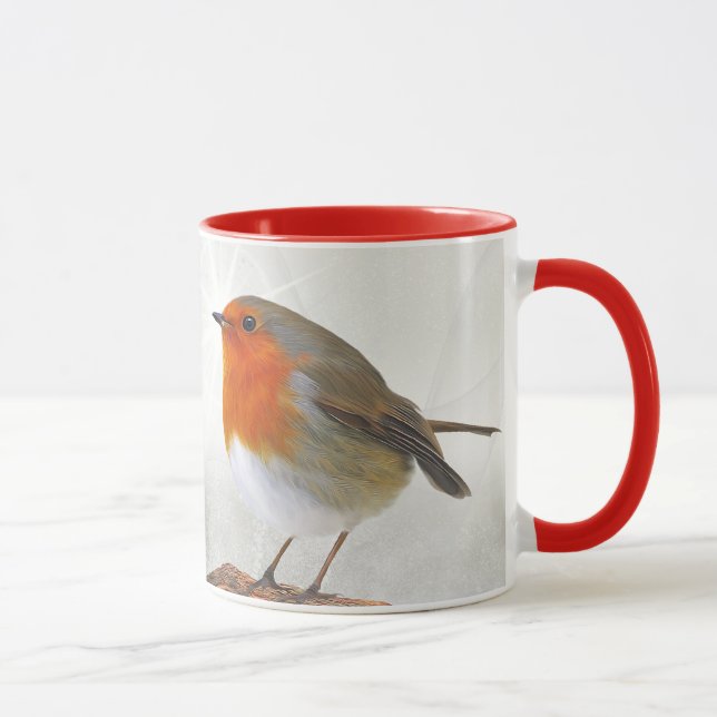 Plump Robin RedBrust Tasse (Rechts)
