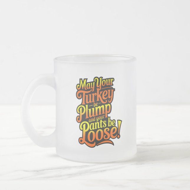 Plump Türkei, Cartoon Bauer Türkei, Tasse (Links)