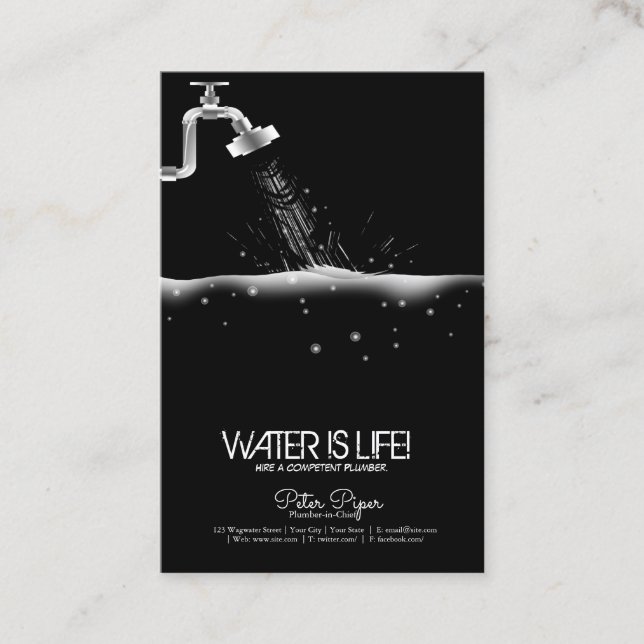 Plumper-Visitenkarte Visitenkarte (Vorderseite)