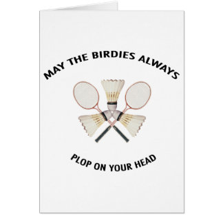 Plumps auf Ihrem Hauptbadminton
