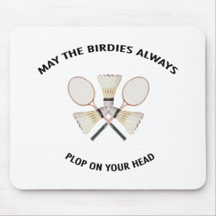 Plumps auf Ihrem Hauptbadminton Mousepad
