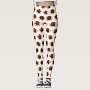 Plumpudding Cartoon-Illustration Leggings