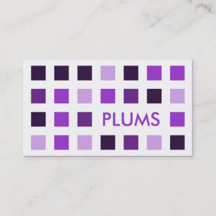 PLUMS (Mod-Quadrate) Visitenkarte